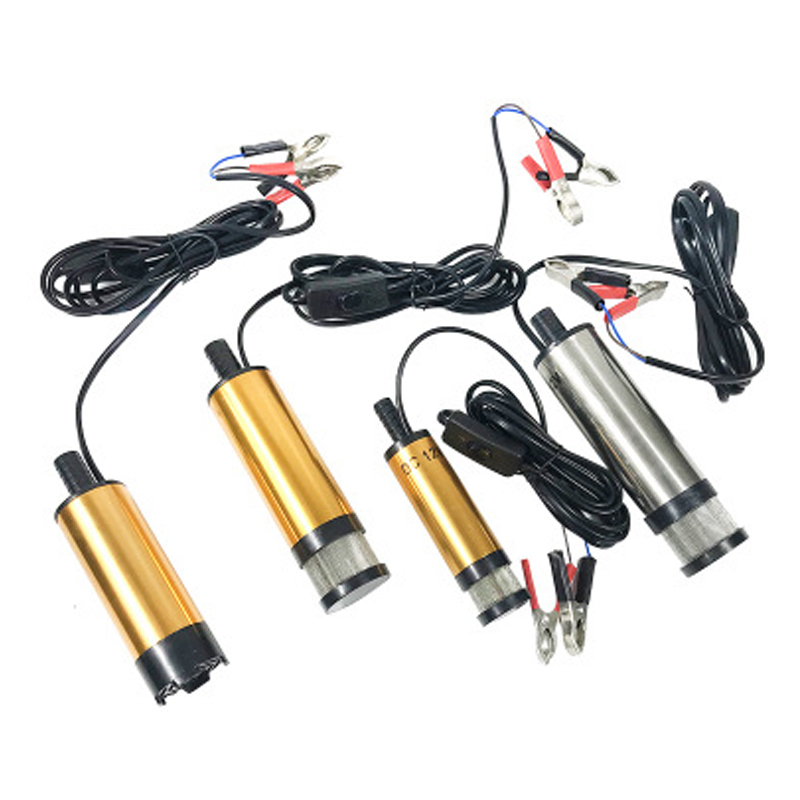 Aluminum body DC12V,DC24V Battery Diesel Oil Pump 38mm diameter with a big filter DCY-804