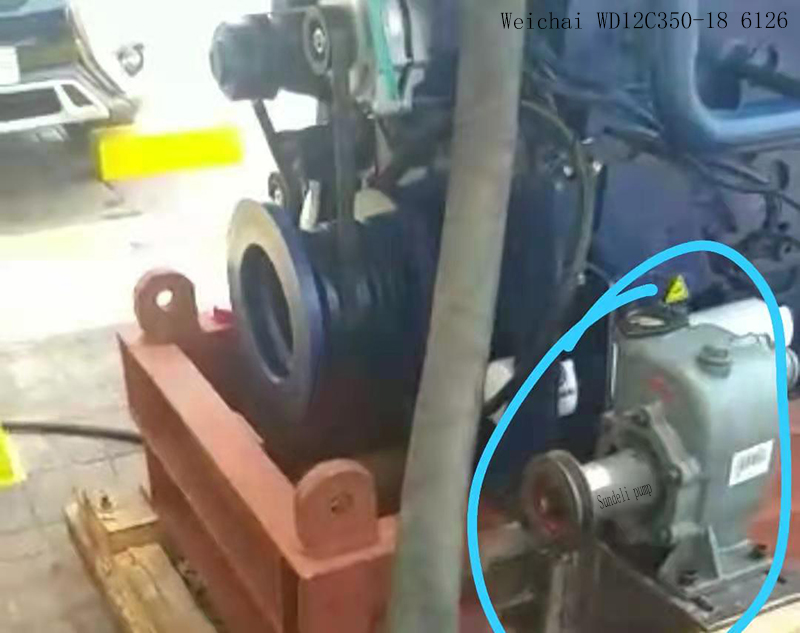 Weichai marine diesel engine WD12C350-18 6126 cooling sea water pump762D-21C