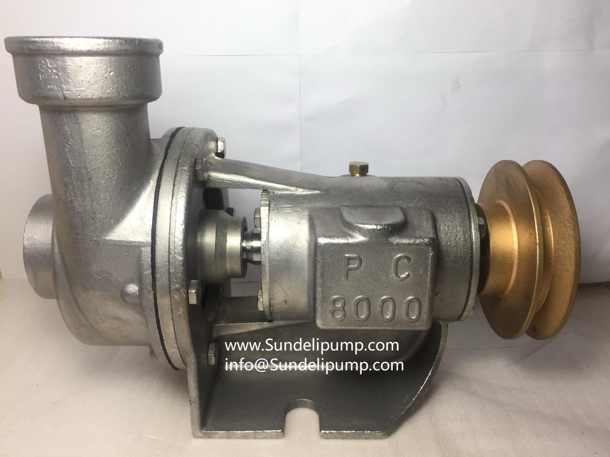 Albania PC8000 2 inch stainless diesel marine engine sea water cooling pump