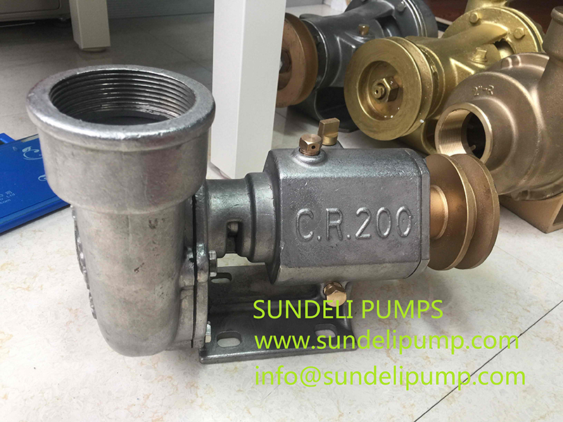 Libya good quality CR200-R right rotation stainless steel diesel marine engine cooling sea raw water pump